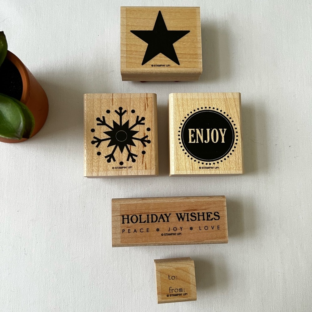 Stampin’ up Holiday Collection set of 5 stamps
